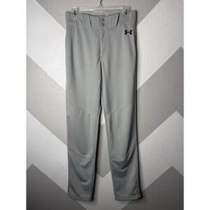 Under Armour Mens Small Gray Baseball Pants HeatGear Performance Model 1317260